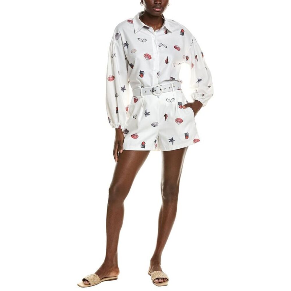 Amina Glam Womens  2Pc Shirt & Short Set